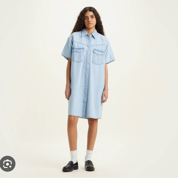 NWT Levi’s Elowen Western Denim Jean Dress - Picture 1 of 3